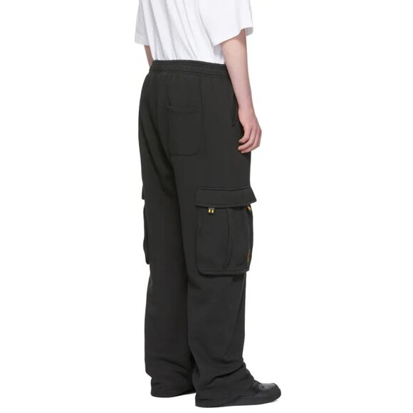 NWT Drew House Black Cartoon Cargo Sweatpants, Large - Picture 9 of 10